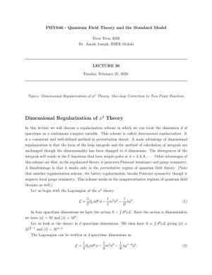 Dimensional Regularization of Φ4 Theory