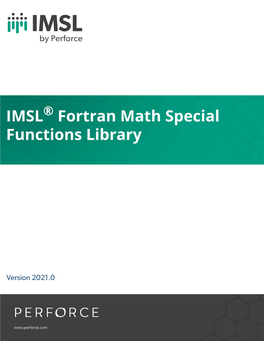 Fortran Math Special Functions Library