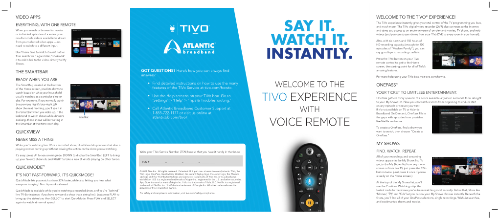 New Tivo® Experience – See What You