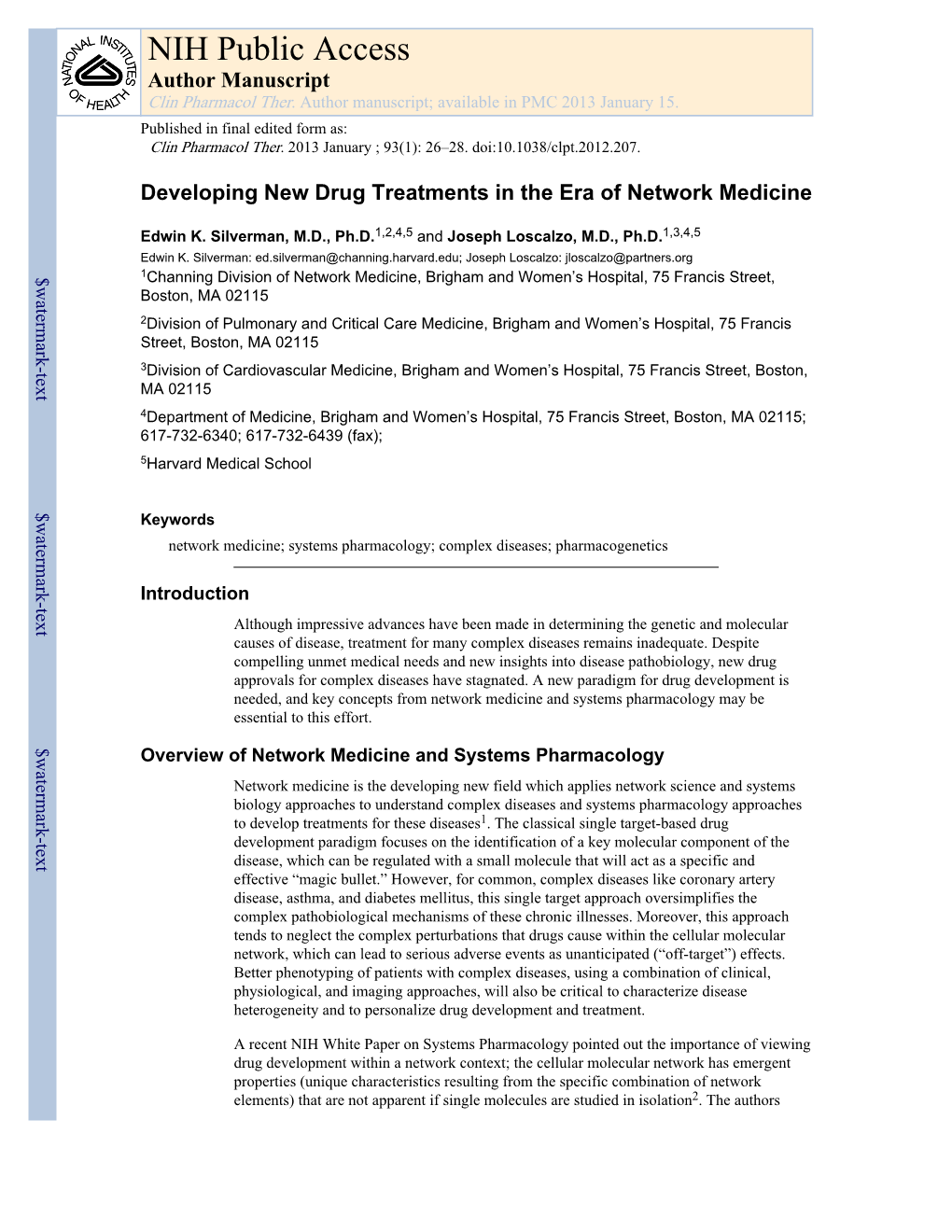 NIH Public Access Author Manuscript Clin Pharmacol Ther