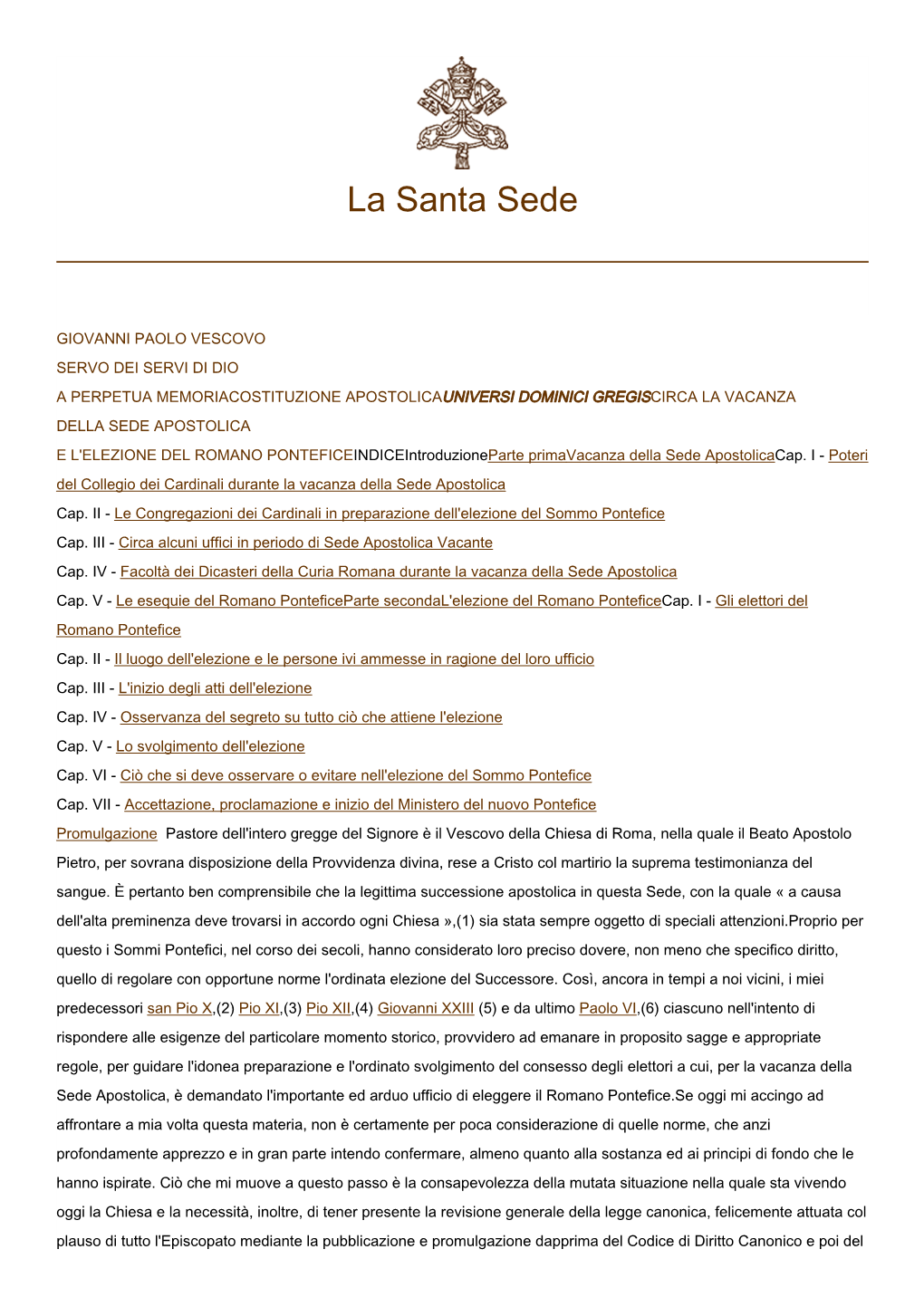 La Santa Sede