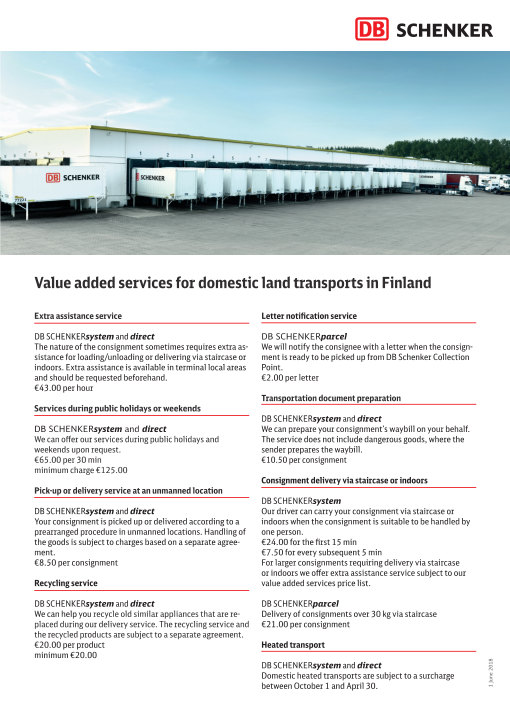 Value Added Services for Domestic Land Transports in Finland
