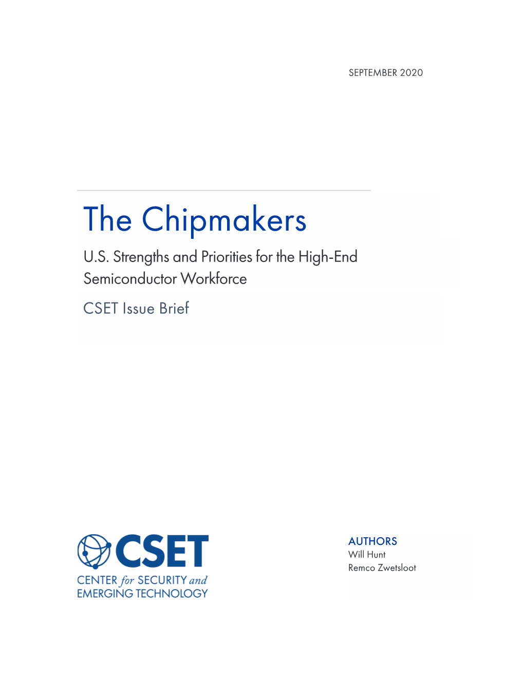 CSET Issue Brief