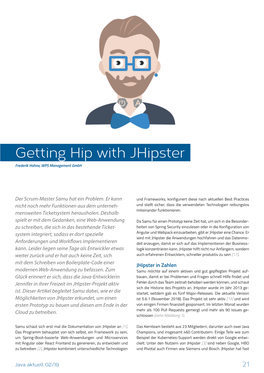 Getting Hip with Jhipster Frederik Hahne, WPS Management Gmbh
