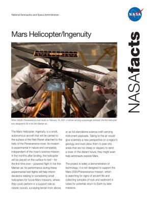 Mars Helicopter/Ingenuity