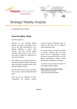 FDI Strategic Weekly Analysis