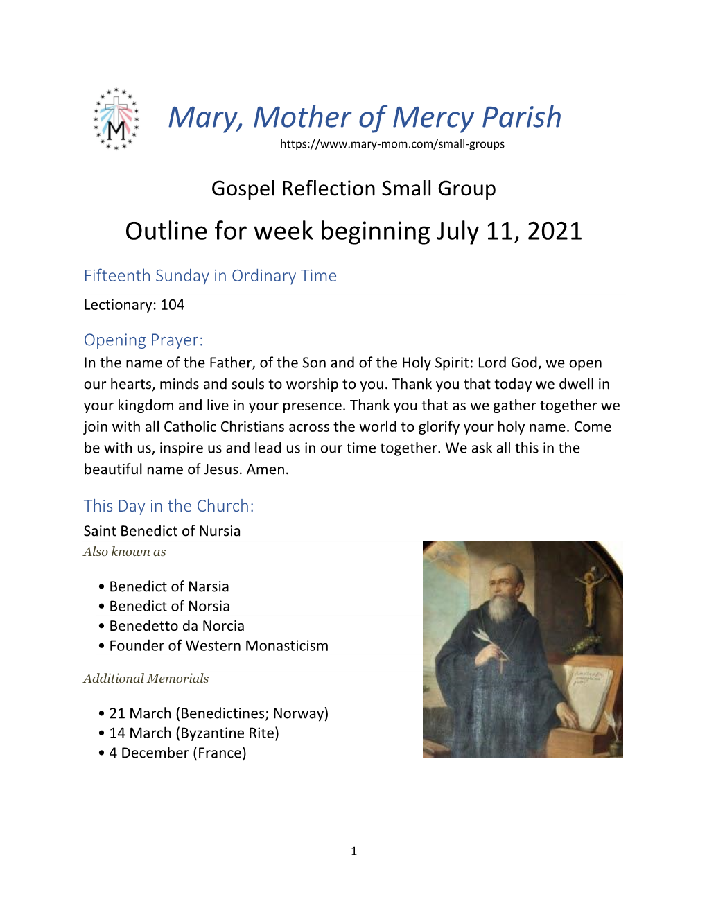 Mary, Mother of Mercy Parish