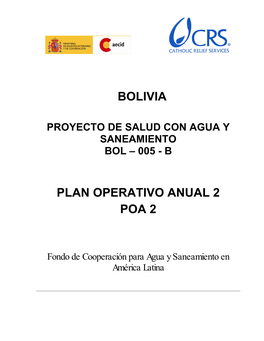 Bolivia Plan Operativo Anual 2 Poa 2