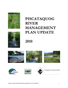 Piscataquog River Management Plan Update 2010