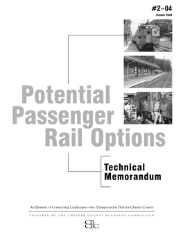 Potential Passenger Rail Options