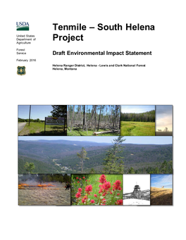 Draft Environmental Impact Statement for the Tenmile