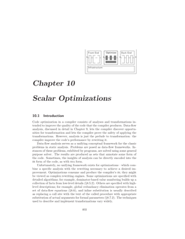 Chapter 10 Scalar Optimizations