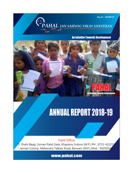Pahal Annual Report 2018-2019
