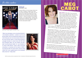 Meg Cabot Is the Author of More Than Fifty About Her Less-Than-Supermodel-Esque Looks