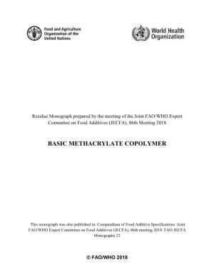 Basic Methacrylate Copolymer