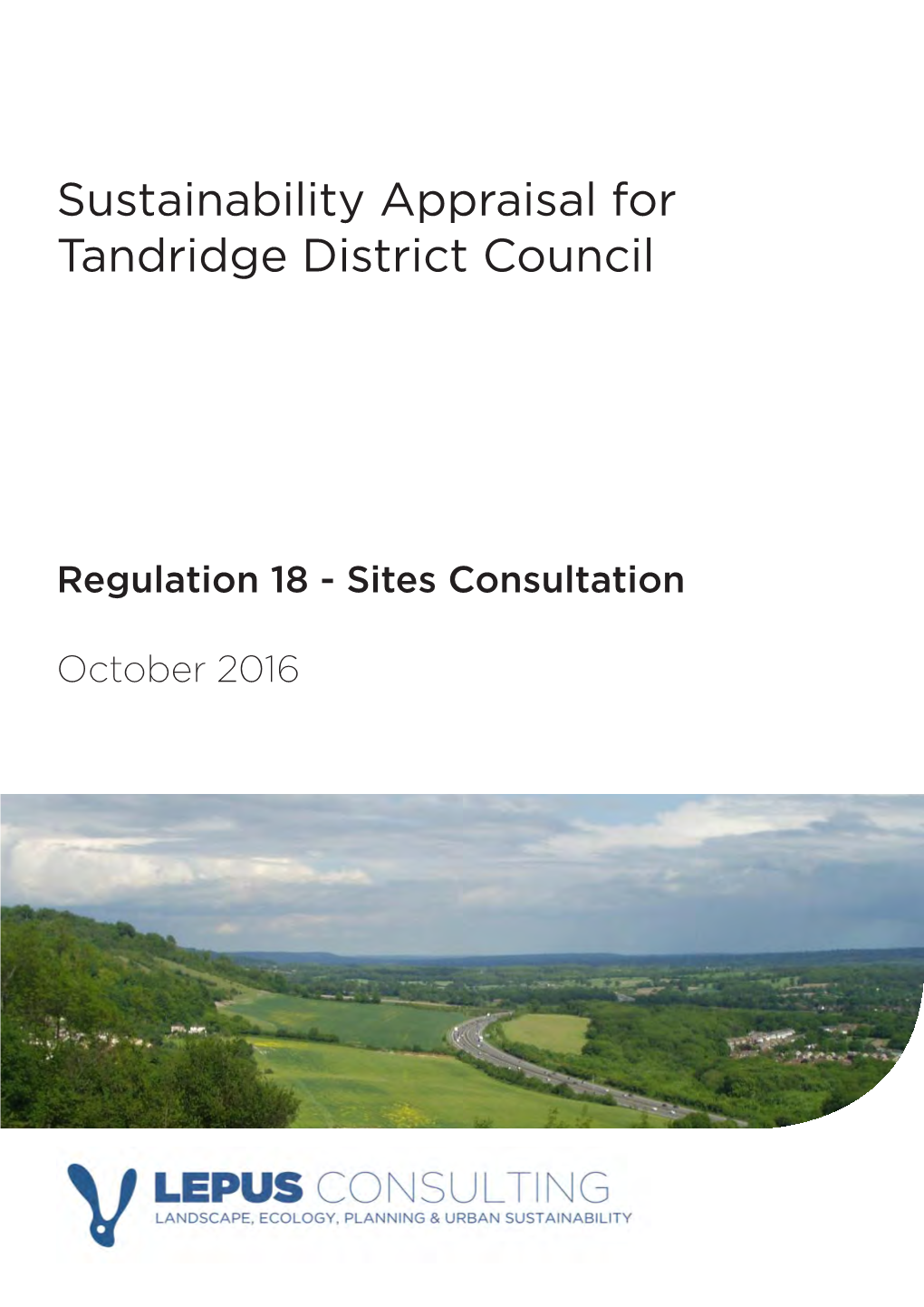 Sustainability Appraisal for Tandridge District Council