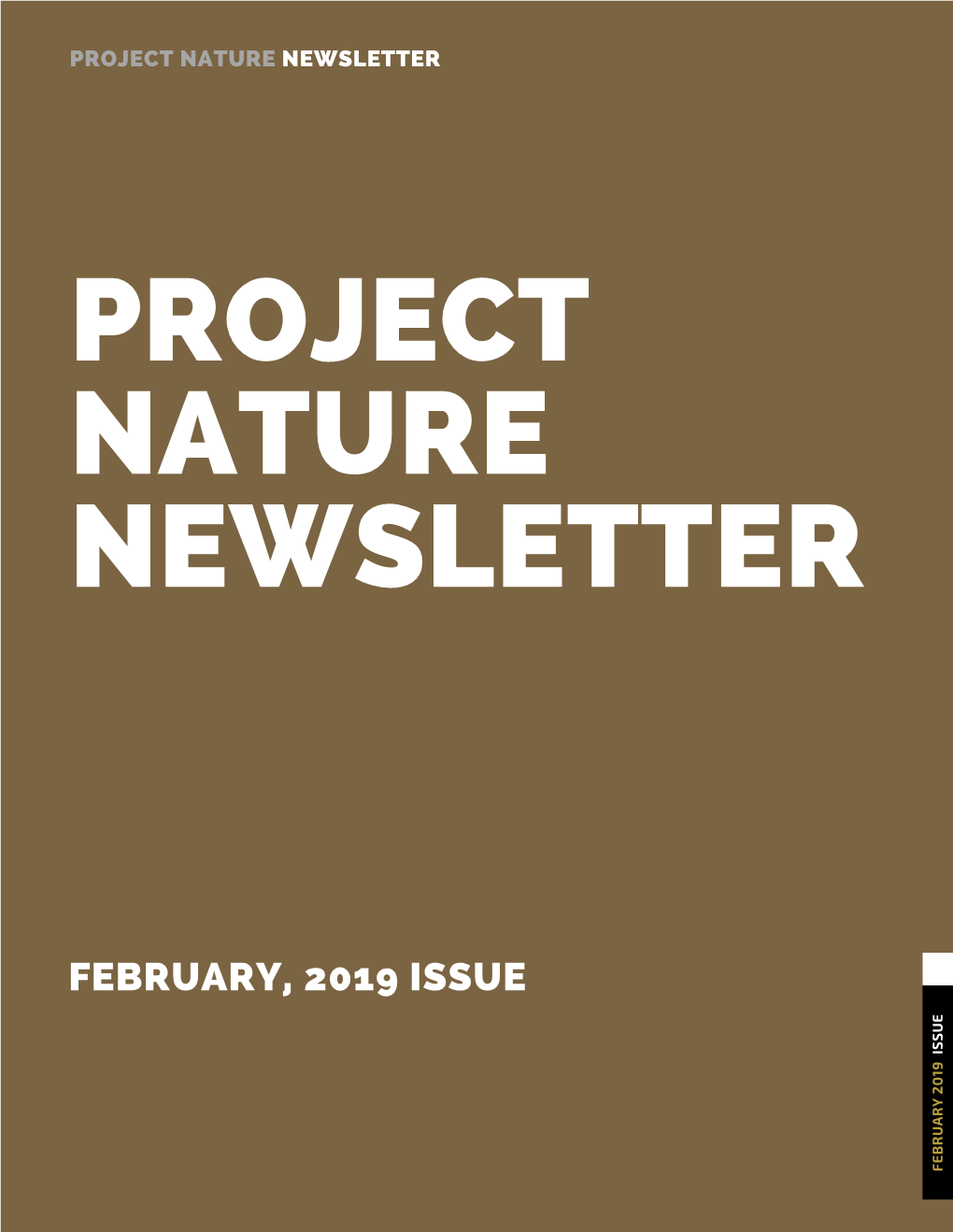 Project Nature Newsletter-February 2019