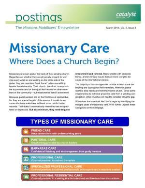 Missionary Care