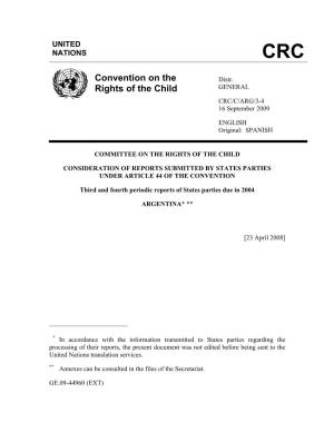 Convention on the Rights of the Child During the Period Under Review