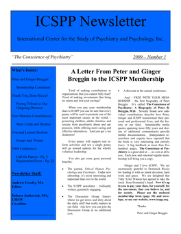 ICSPP Newsletter