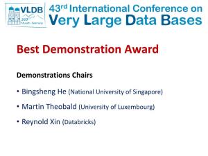 Best Demonstration Award