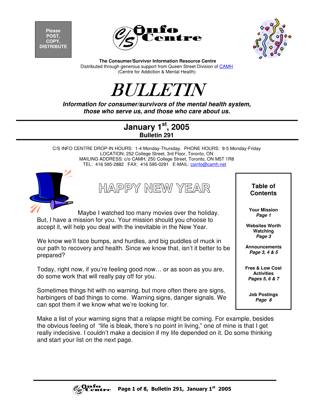 Bulletin 23 April 9