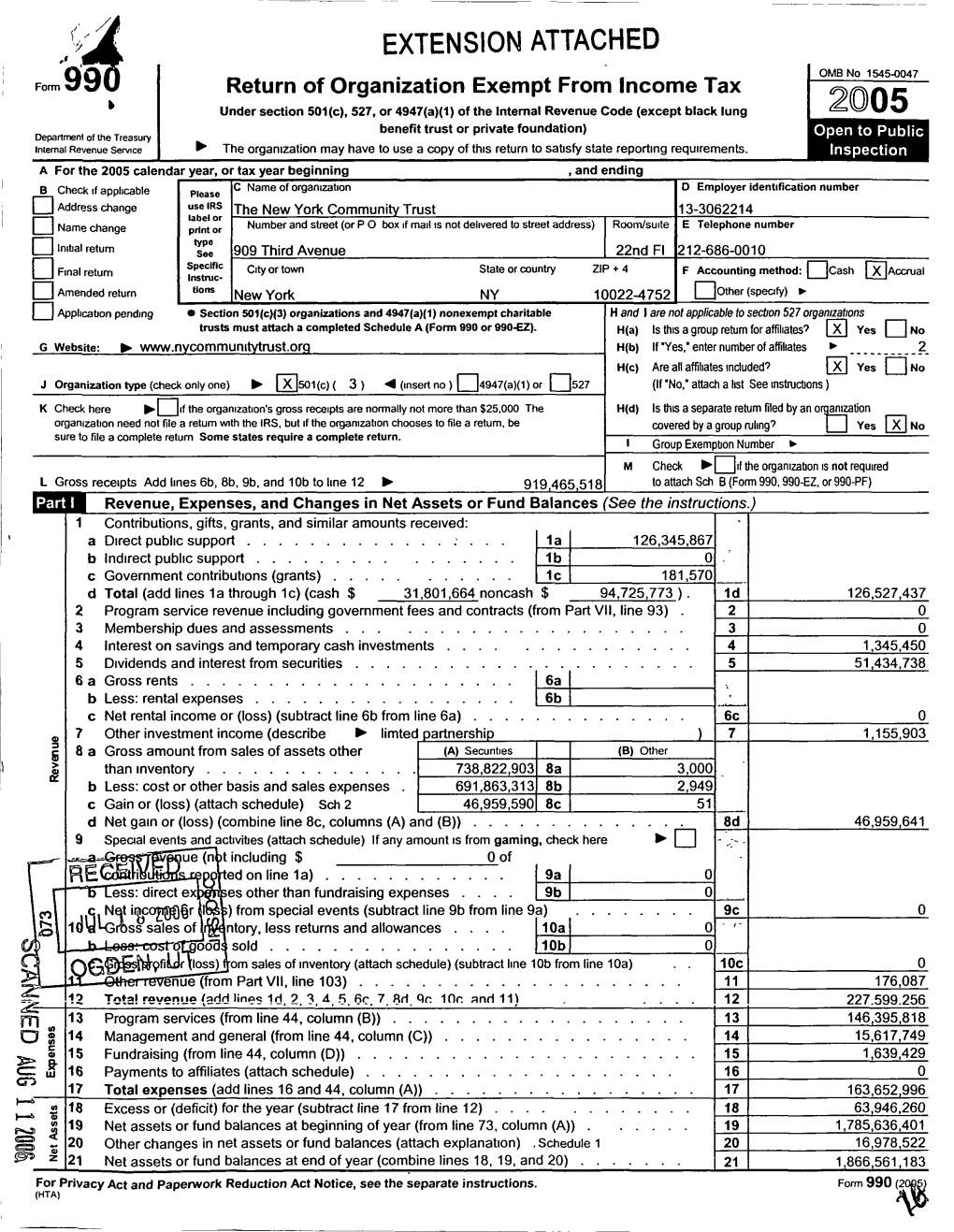 Extension Attached