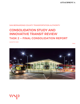 Item #E2 – Consolidation Study Update – Attachment