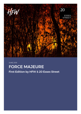 FORCE MAJEURE First Edition by HFW & 20 Essex Street