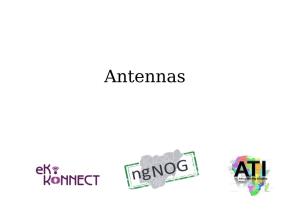Antennas Objectives