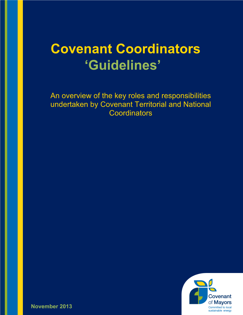 Covenant Coordinators 'Guidelines'