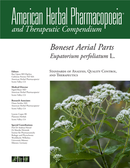 Boneset Aerial Parts Eupatorium Perfoliatum L