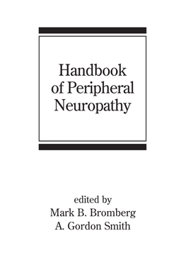 Handbook of Peripheral Neuropathy DK1596 Half-Series-Title 7/6/05 1:55 PM Page B