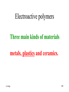 Electroactive Polymers