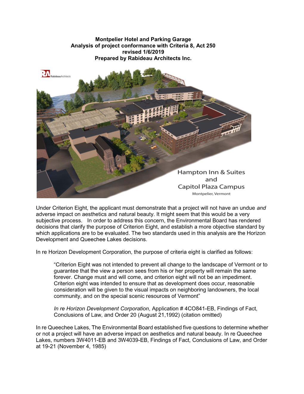 Under Criterion Eight, the Applicant Must Demonstrate That a Project Will Not Have an Undue and Adverse Impact on Aesthetics and Natural Beauty