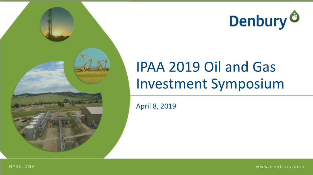 IPAA 2019 Oil and Gas Investment Symposium