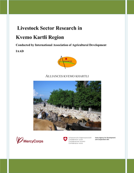 Livestock Sector Research in Kvemo Kartli Region