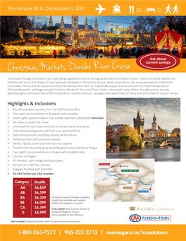 Christmas Markets Danube River Cruise Travel Back Through Centuries As You Walk Along Cobblestone Streets Through Grand Cities and Historic Towns