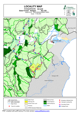 Nadgee State Forest Compartments 84 and 85 Harvest Plan