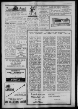 Montana Oil and Mining Journal (Great Falls, Mont.), 1937-06-26, [P