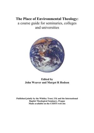 Environmental Theology Course 2007