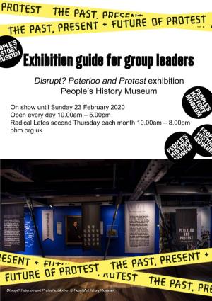 Disrupt? Peterloo and Protest Exhibition Summary 2