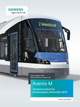 Avenio M Technical Article for Eurotransport, December 2015