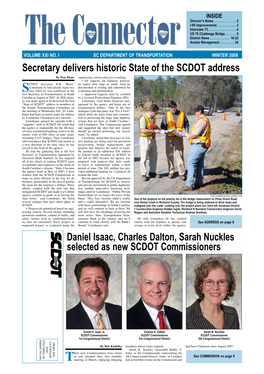 WINTER 2008 Secretary Delivers Historic State of the SCDOT Address