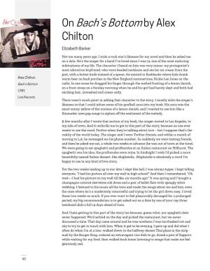 On Bach's Bottomby Alex Chilton