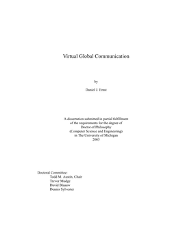 Virtual Global Communication