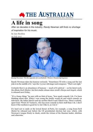 A Life in Song After Six Decades in the Industry, Randy Newman Still Finds No Shortage of Inspiration for His Music