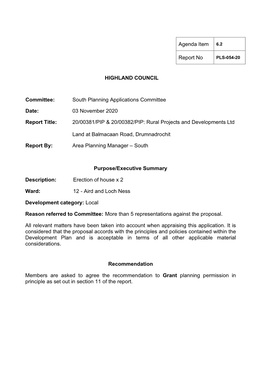 Rural Projects and Developments Ltd (20/00381/PIP