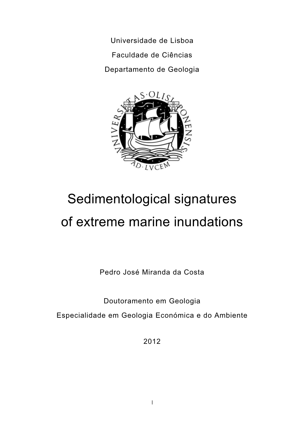 Sedimentological Signatures of Extreme Marine Inundations