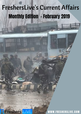 Current Affairs - Monthly Edition PDF (February 1 - February 28, 2019)